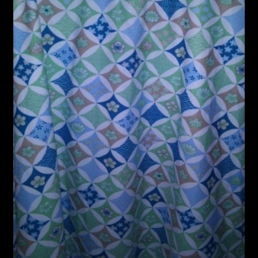 Patagonia Blue and Green A-Line Skirt Casual Resort Wear - Picture 4 of 4